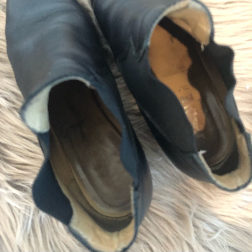 Acne Studios Alma Mid Heel Pull On Leather Ankle Boots in Black 39 0580 - Picture 13 of 15
